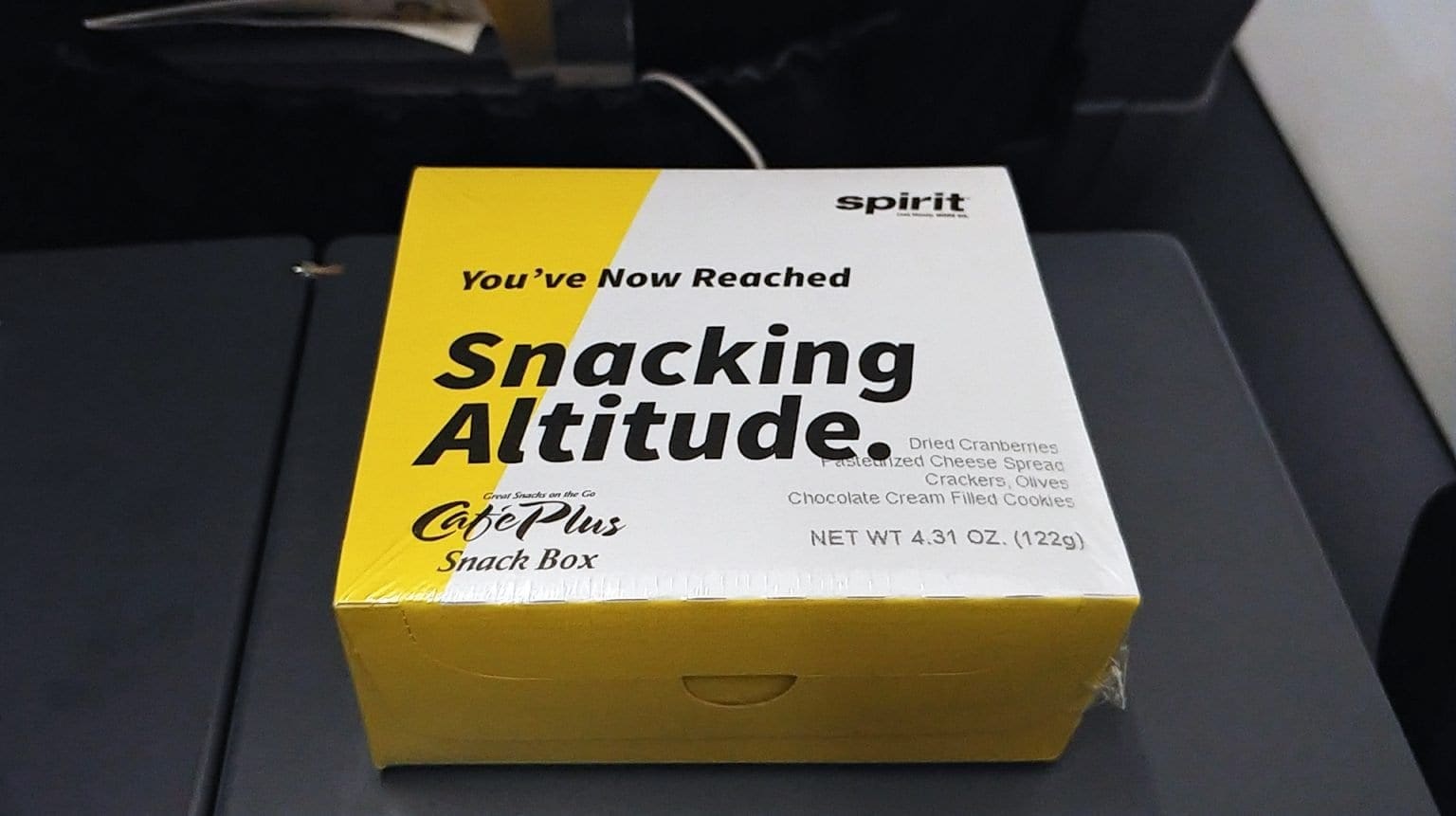 Visual Reference: Spirit Airlines Food Menu Inflight Snacks For Passengers